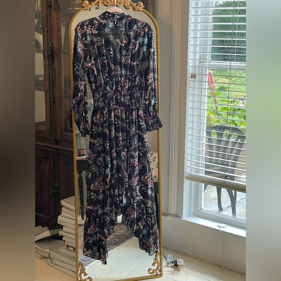 Misa Los Angeles Zahra Paisley Asymmetrical Whimsigoth Midi Dress Size XS - Picture 9 of 9